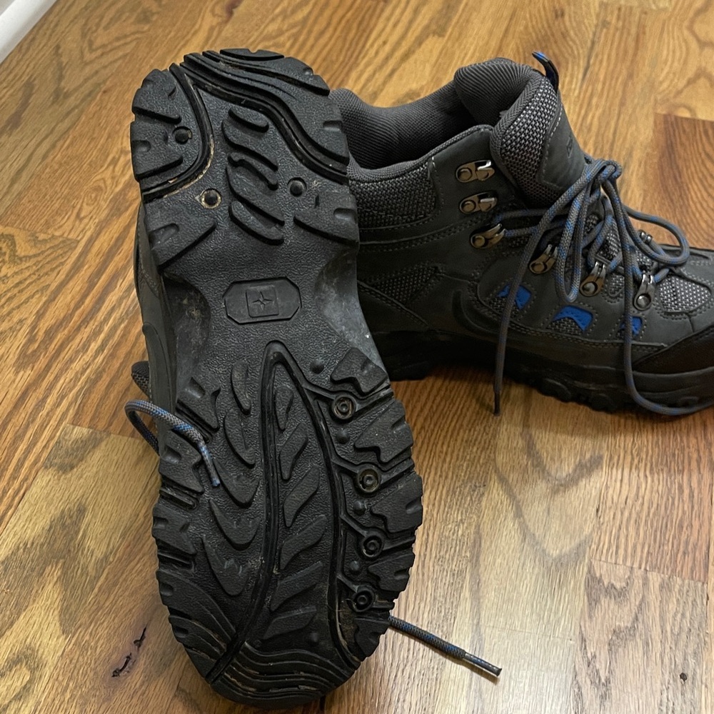 Mountain Warehouse Gray and Blue Outdoor hiking Boots - Picture 8 of 9